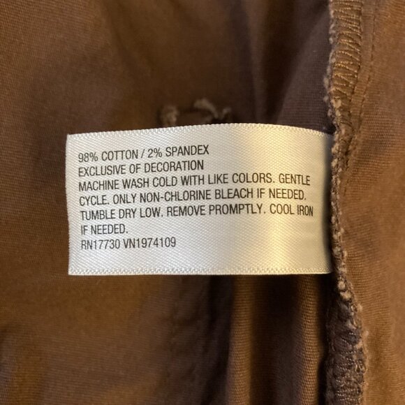 Like New Excellent Condition, SZ M, Cotton Mini Skirt, Brown - Picture 3 of 4